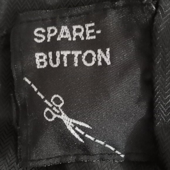 Roundtree & Yorke Black Lambskin Leather Button Up Car Coat - Picture 13 of 13